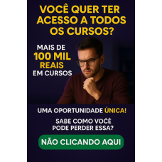 COMBO ACESSO TOTAL  2025 - (ACESSO A TODOS OS CURSOS DO SITE)